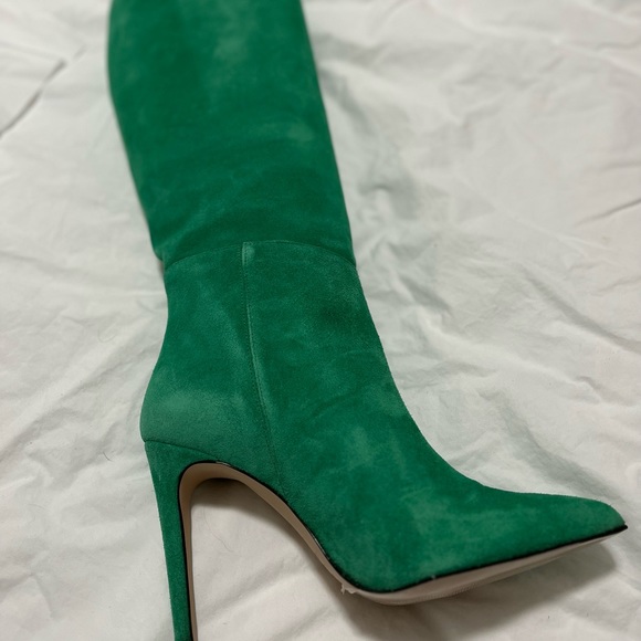 Handmade Italian suede calf high boots. GORGEOUS. Size 39 IT (9 US). - Picture 6 of 10